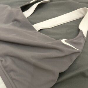 LIKE NEW-Nike BLK/GRY/WH Racerback Tankini Swim Suit-SZ M